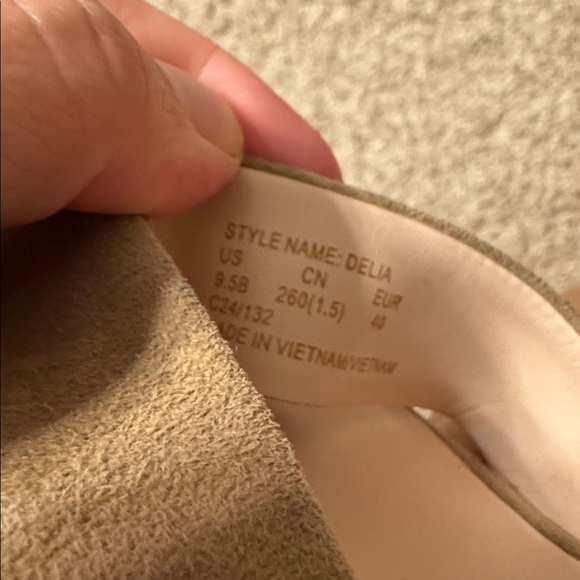 Kate Spade Tan Delphi Platform Block Heeled Sandals Open Toe Ankle Strap Sz 9.5B - Picture 2 of 7